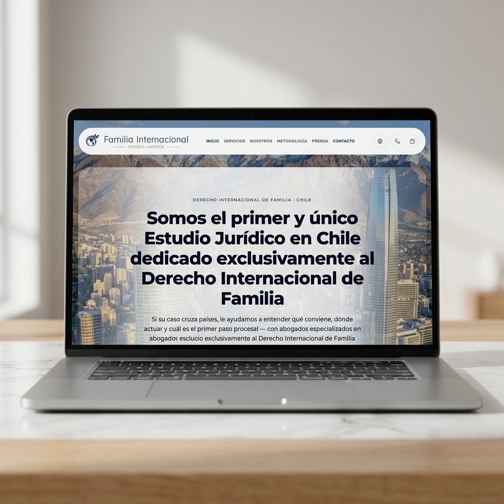Familia Internacional — captura del sitio institucional